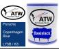 Preview: Porsche, Copenhagen Blue, LY5B / K3: 1L Lackdose, von ATW Autoteile West.